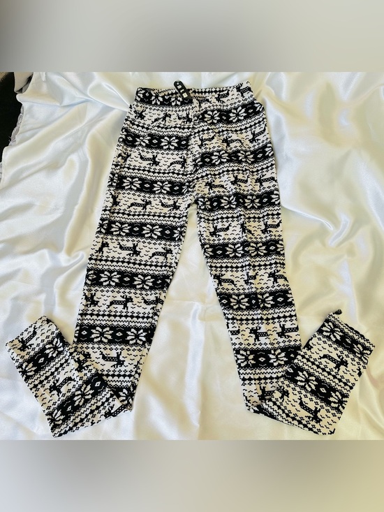 Always Pants - Always Black & White Fair Isle Pattern Leggings